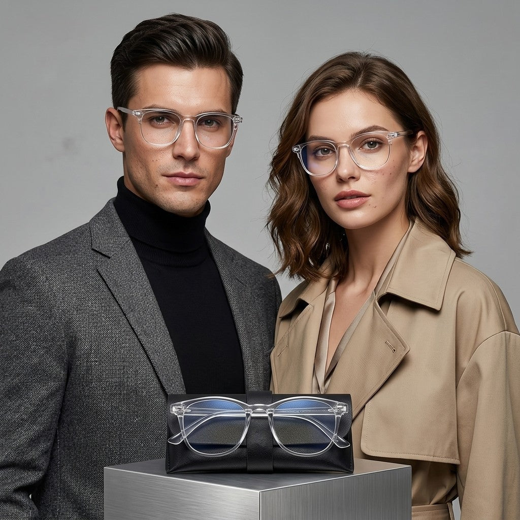 Transparent Blue Light Blocking Glasses for Men & Women | Clear Lens Computer Eyewear