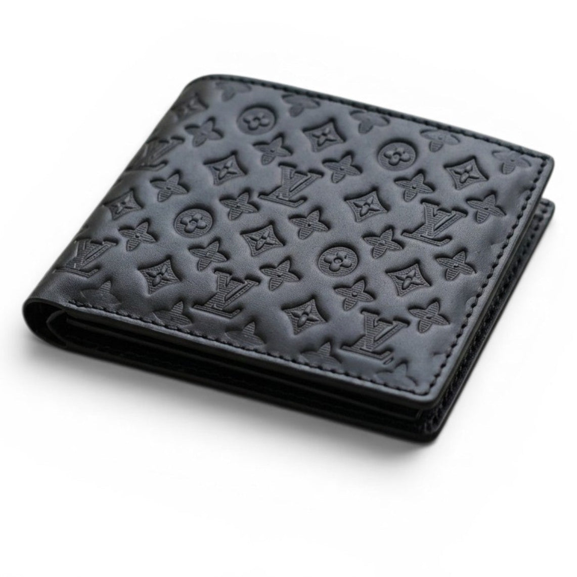 Men's Genuine Leather Bifold Wallet with Gift Box – Monogram RFID Card Holder