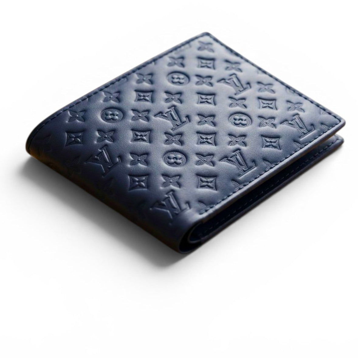 Men's Genuine Leather Bifold Wallet with Gift Box – Monogram RFID Card Holder