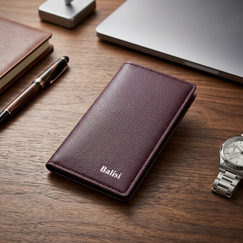 BALISI Slim Bifold Leather Wallet - 7 Card Slots | Feroz Choice