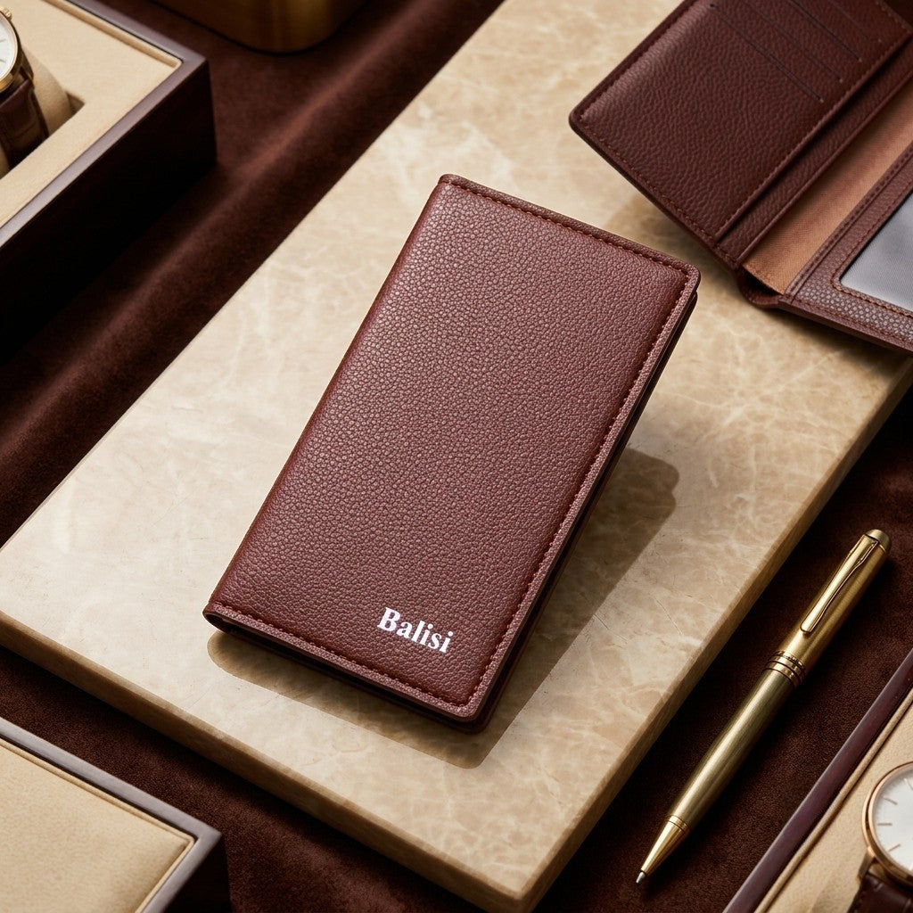 BALISI Slim Bifold Leather Wallet - 7 Card Slots | Feroz Choice