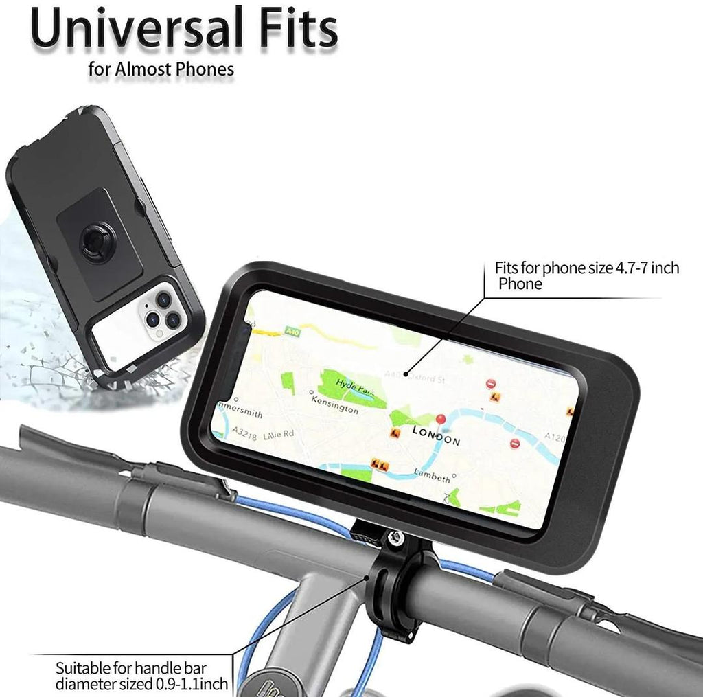 Bike Phone Mount, Motorcycle Phone Holder, Waterproof Phone Mount, Bicycle Accessories, Riding Gear