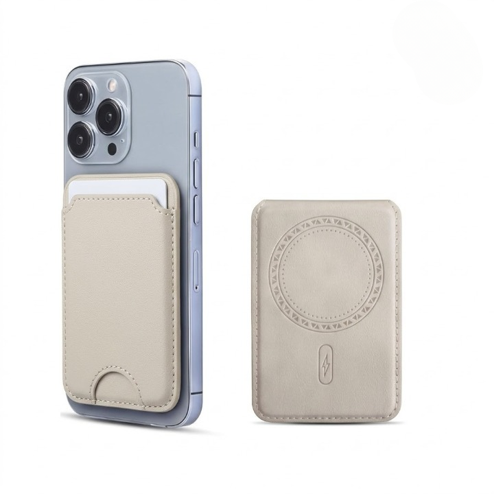 Mobile Magnetic Card Holder Wallet with Box – Slim Phone Wallet (Brown)