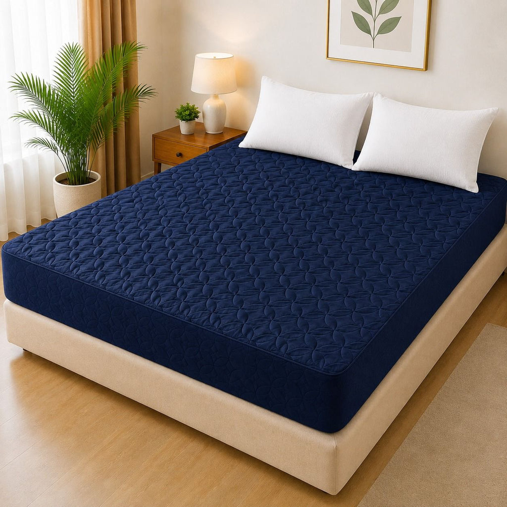 Ultrasonic Quilted Waterproof Mattress Protector – Joint-Free Fitted Cover (King Size 72'' \times 78'')
