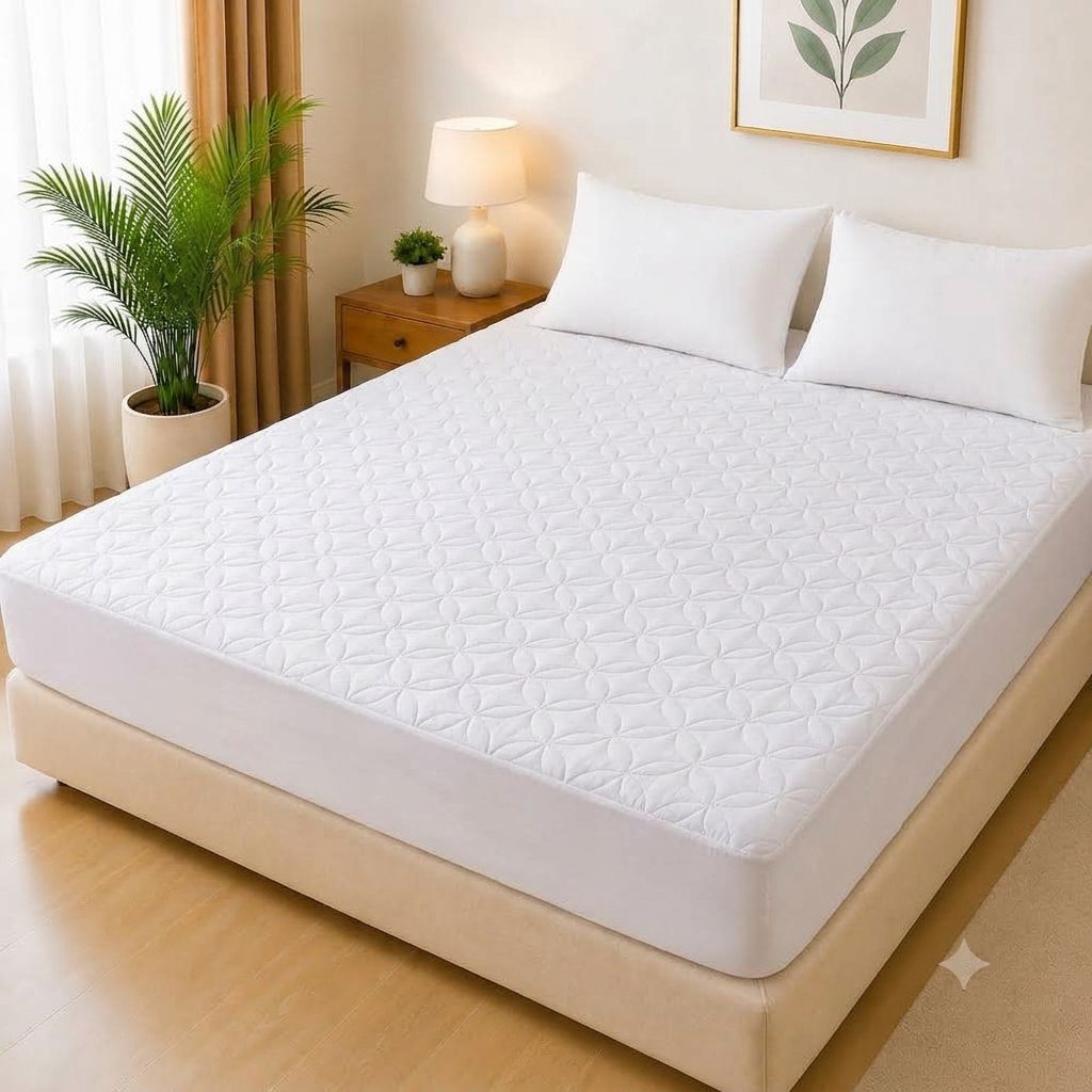 Ultrasonic Quilted Waterproof Mattress Protector – Joint-Free Fitted Cover (King Size 72'' \times 78'')