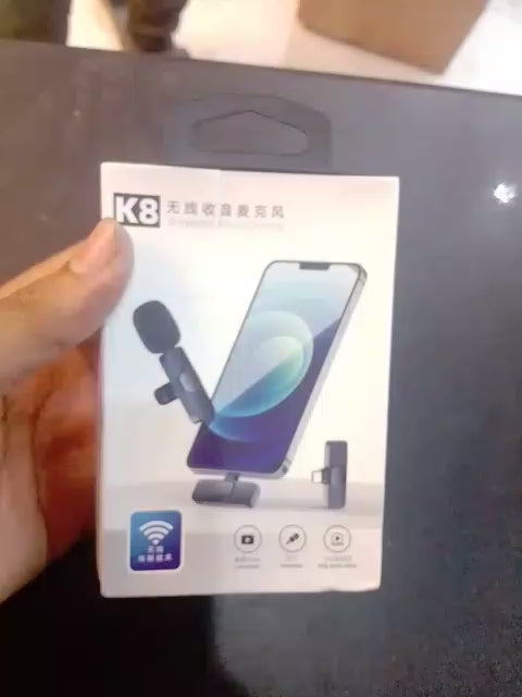 wirless Microphone, Lavalier Mic, Type-C Mic, K8 Microphone, Vlogging Gear, TikTok Accessories